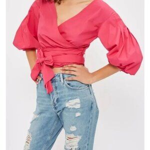 Top Shop Moto Hayden Ultra Distressed Crop Jeans Womens Button Fly Size 28